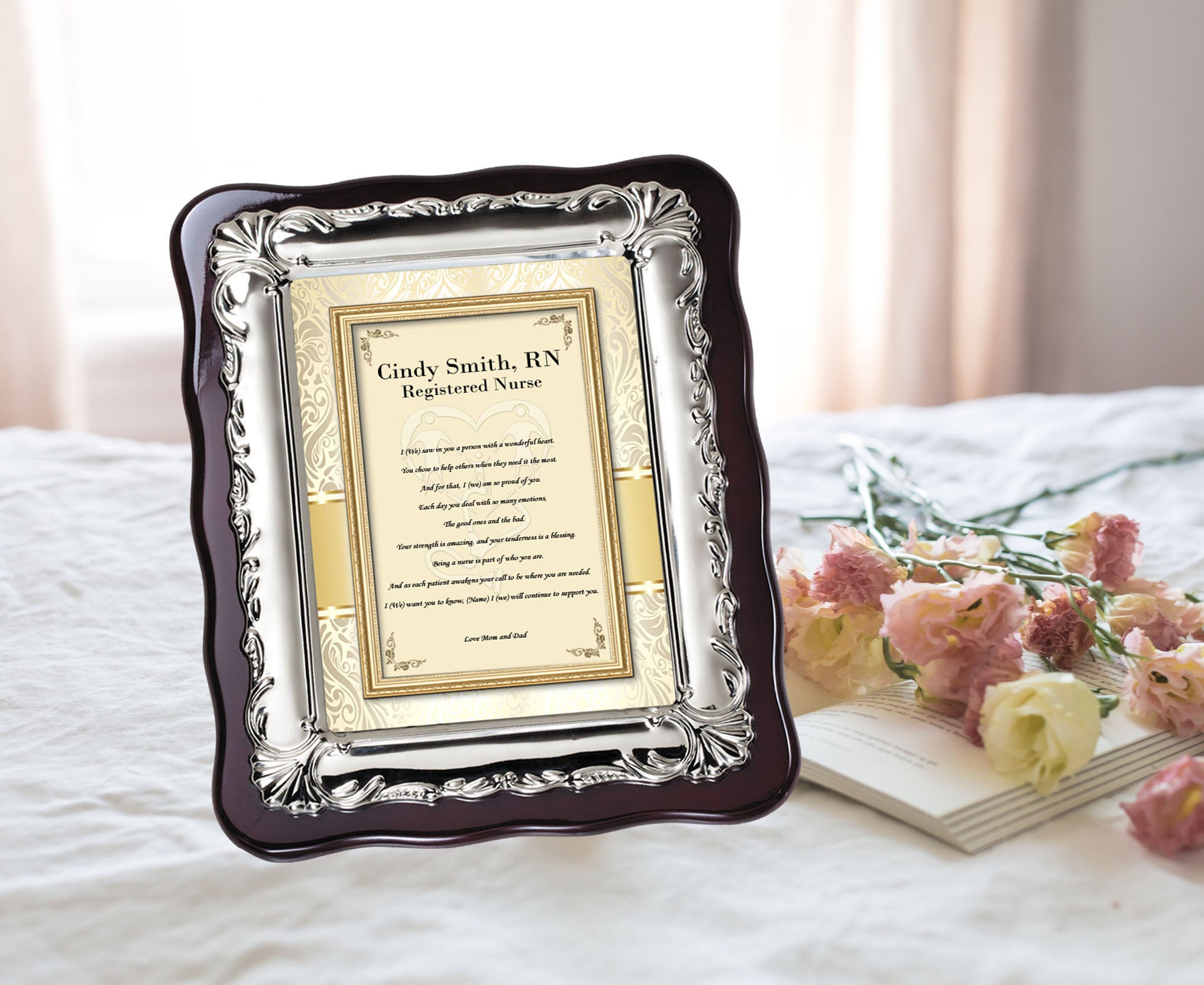 Nursing School Graduation Gift Nurse Practitioner Wall Poem Plaque Registered Present Rn Bsn Dnp Personalized Graduate Congrats Poetry