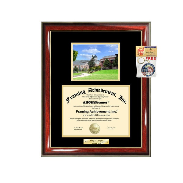 Diploma Frame Appalachian State University Degree ASU Big Campus School Personalize Photo Graduation College Case Gift Idea Engraved Picture