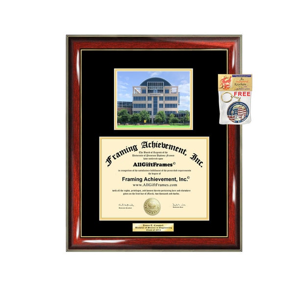 Kennesaw State University Diploma Frame Degree KSU Big Campus School Personalize Photo Graduation Diploma Frame Gift Idea Engraved Picture