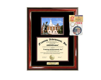 Eastern Kentucky University Diploma Frame EKU Campus School Personalize Photo Graduation Diploma Frame College Gift Idea Engraved Picture