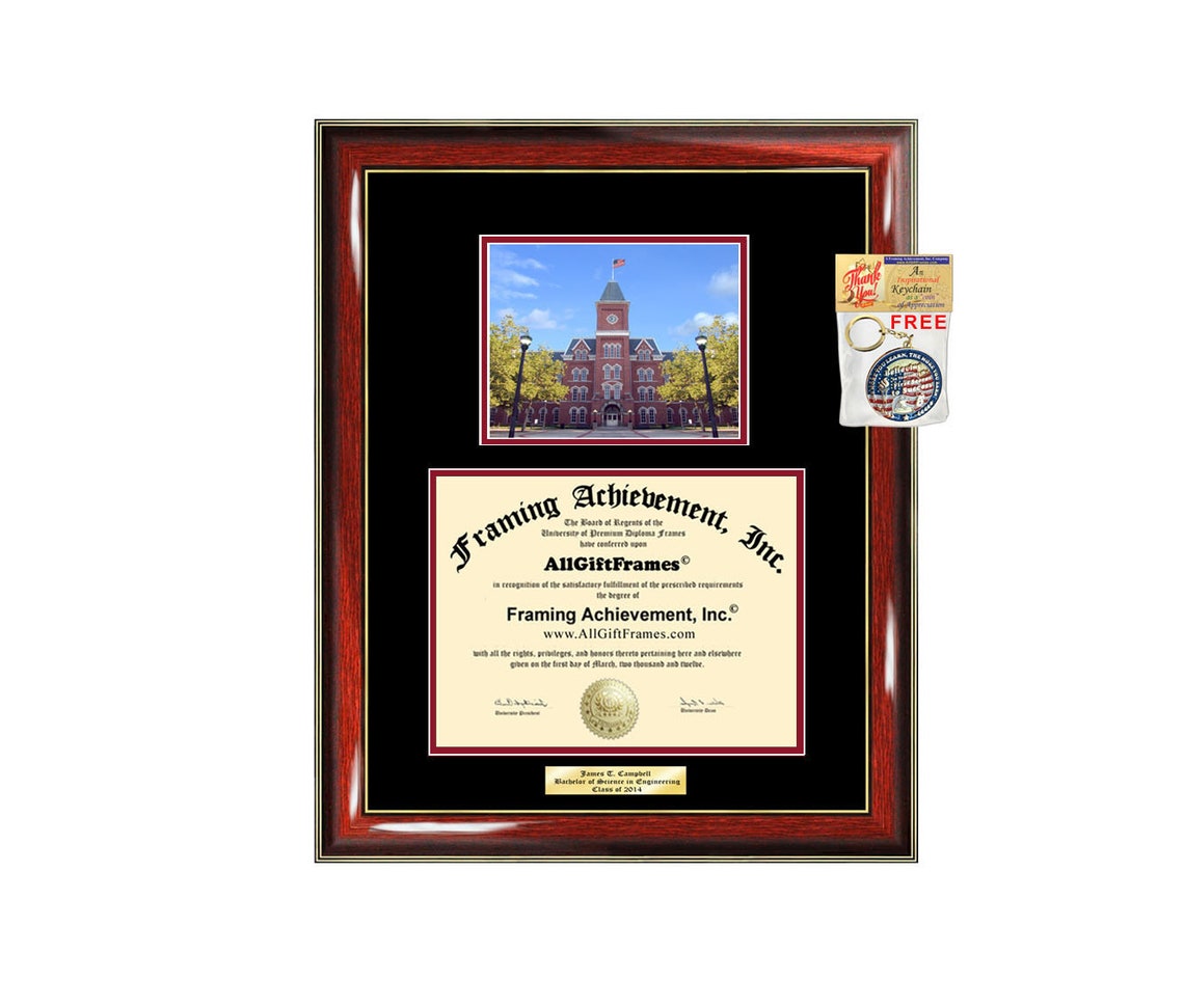 Ohio State University Diploma Frame OSU Campus School | Etsy