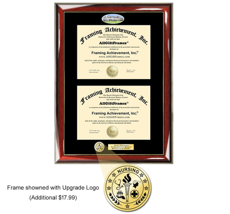 Double Degree Frame Two Certificate Plaque UCR Graduation Etsy UK