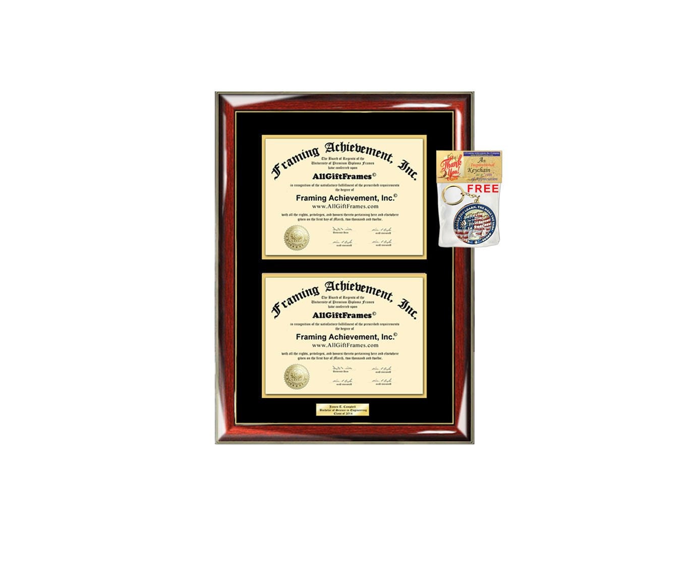 College Double Major Diploma Frame Dual Two Certificate Dual Etsy UK