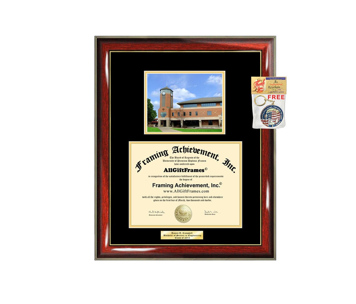 Roger Williams University Diploma Frame Degree RWU Big Campus Etsy