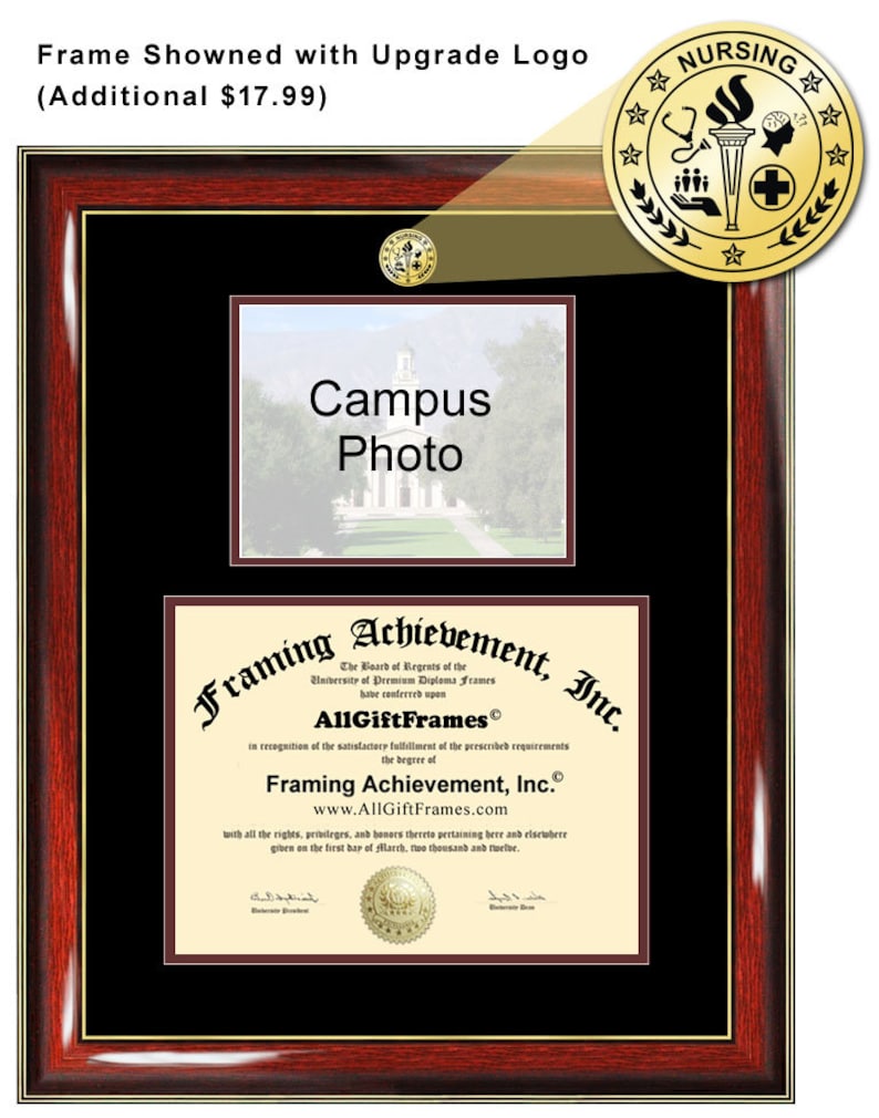 Diploma Frame JJAY Degree John Jay College of Criminal Justice Big Campus School Personalize Photo Graduation Gift Idea Engraved Picture image 3