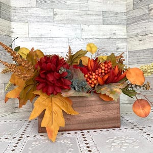 Pumpkin centerpiece, pumpkin arrangement, fall burgundy centerpiece, fall floral arrangement, Thanksgiving Decor, Autumn centerpiece