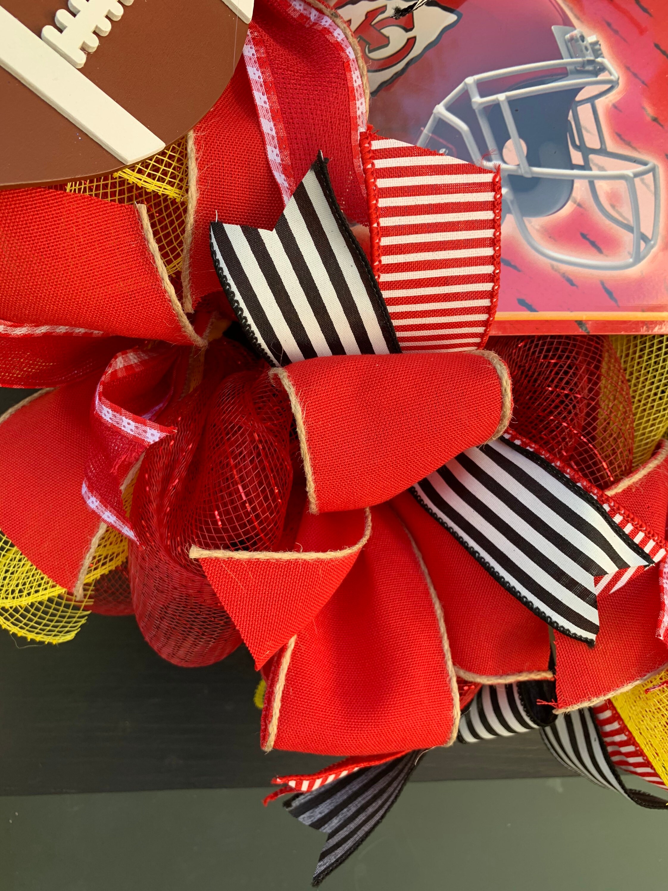 Kansas City Chiefs wreath chiefs fan gifts Kansas football Etsy