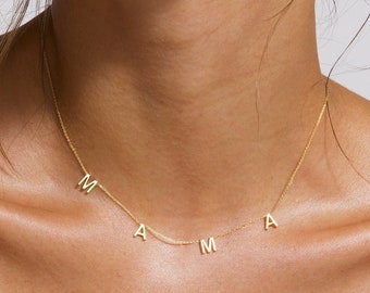 Gold Halskette Geschenk, Mutter Geschenk Halskette, Geschenk für Frau, Geschenk für Mama, Gold Geschenk Halskette, Mama Halskette, 14k Gold Halskette, Frauen Halskette
