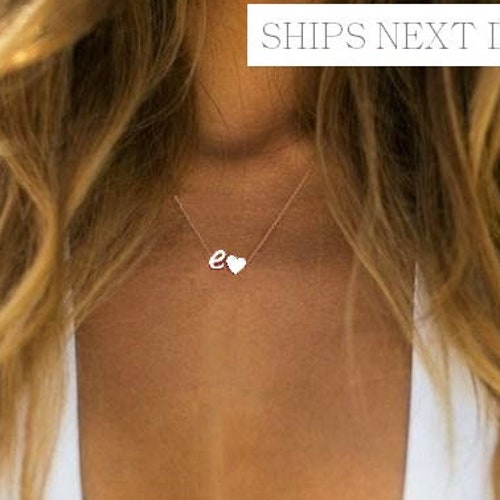 Dainty Initial Necklace, Bridesmaids Personalized Gift, Rose Gold Necklace, Personalized Necklace, Bridesmaids Necklace, Letter Necklace,