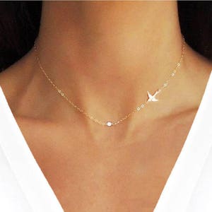 Mom&#39;s Gift, Mom&#39;s gift Necklace, Mother&#39;s Necklace, Diamond Necklace, Tiny Diamond Necklace, Delicate Necklace, Diamond Gift