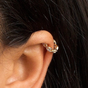 14k Gold Filled Claw Earring, Cuff Claw Earrings, Diamond Claw Earrings, Cuff Diamond Earrings, Diamond Earrings Claw, Claw Cuff Earring