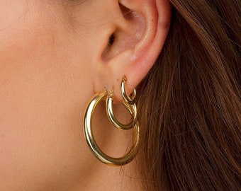 Gift for her, Minimalist Jewelry, Hoops Earrings, Minimalist earrings, Gift Earrings for Women, Gift for Women, Earrings for Her, Hoops
