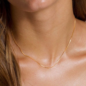 Delicate Chain, Layering Necklace, Simple Chain Necklace, Choker Necklace, Necklace Gift, Dainty Chain Necklace, Thin Chain,Gold Layer Chain