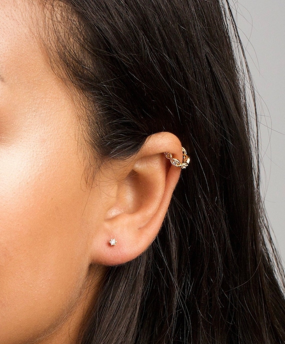 14k Gold Filled Claw Earring Cuff Claw Earrings Diamond Claw