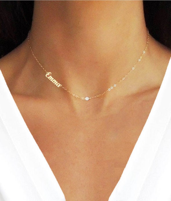 Personalized Gold Name Necklace Name 