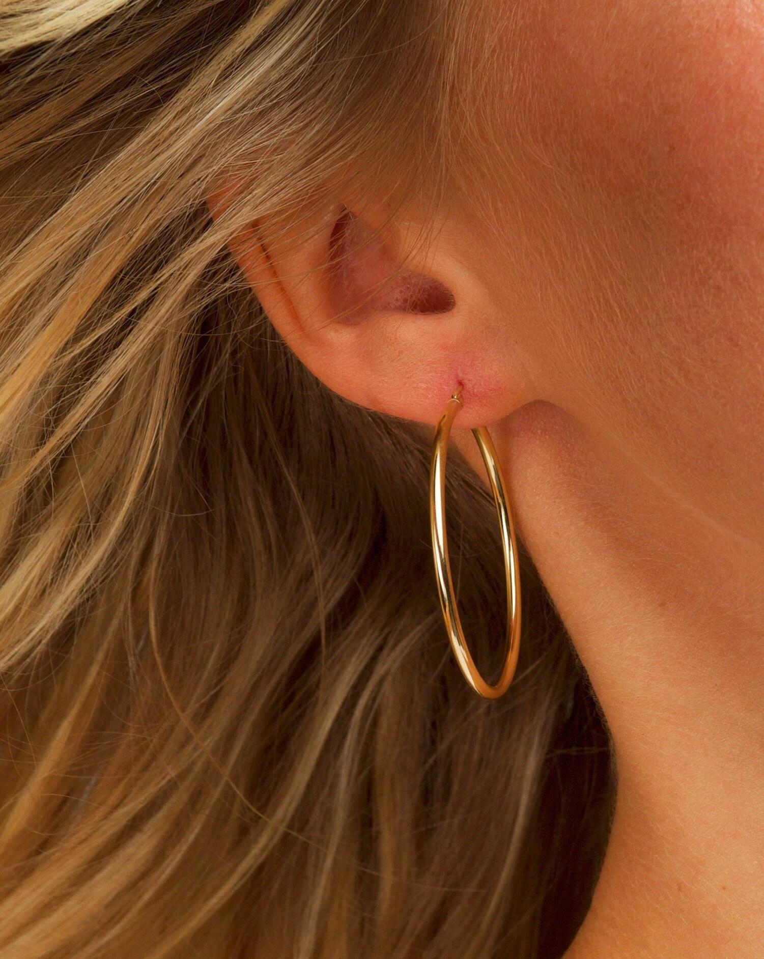 Set Di Orecchini Dorati Donna - 3 Paia: Borchie, Cerchi E Pendenti - Gioielli Minimalisti Multi-Piercing - Confezione Regalo