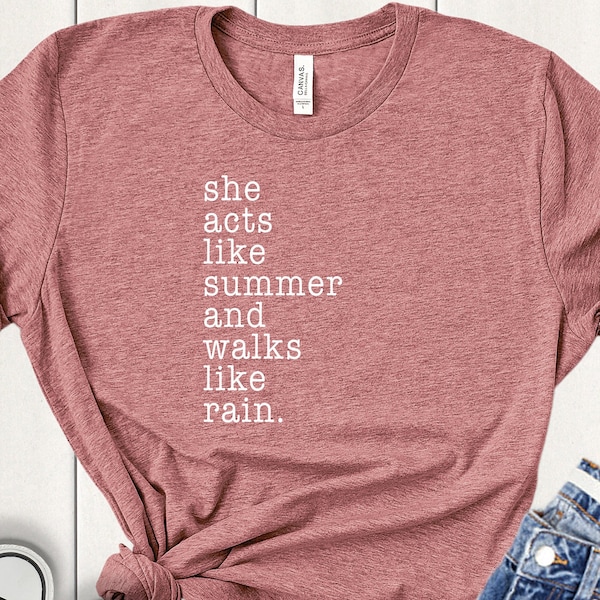 Song Lyrics Shirt, Song Lyric Shirt, Song Lyrics on Shirt, Summer Shirt, Cute Summer Shirt, Summer Time Shirt, Summer Shirt, Summer Vacation