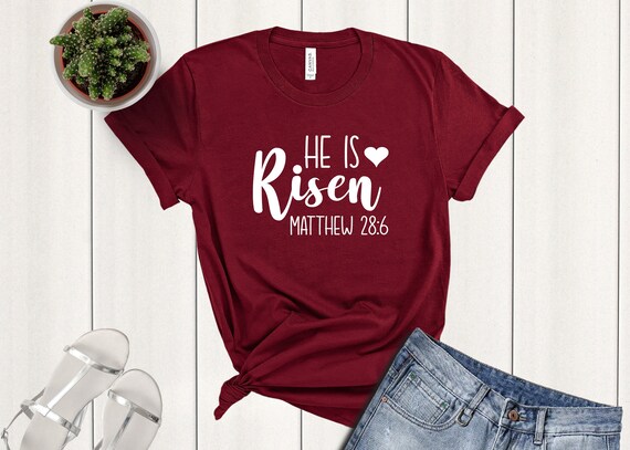 He is Risen Matthew Bible Verse Easter T Shirt He is Risen Matthew Bible Verse Easter T Shirt