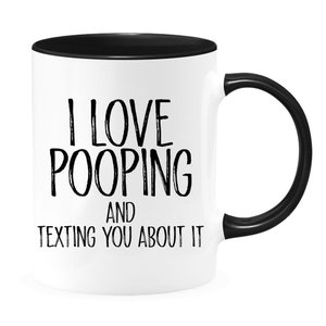 Abipuir Cool Coffee Mugs Women I Love Poop Mug Coffee Cups For Men Coffee  Mugs Humorous