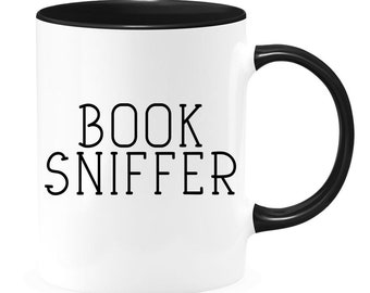 Book Sniffer - Funny Bookworm Mug - Bookworm Mug - Book Lover Mug - Book Lover Gift - Book Club Mug - Reading Mug - Book Collector Gift