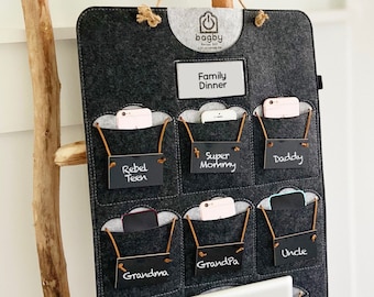 Better Screen Time Family Phone Tablet holder, Phone-Free Meals, Become An Unplugged Family And Manage Digital Parenting