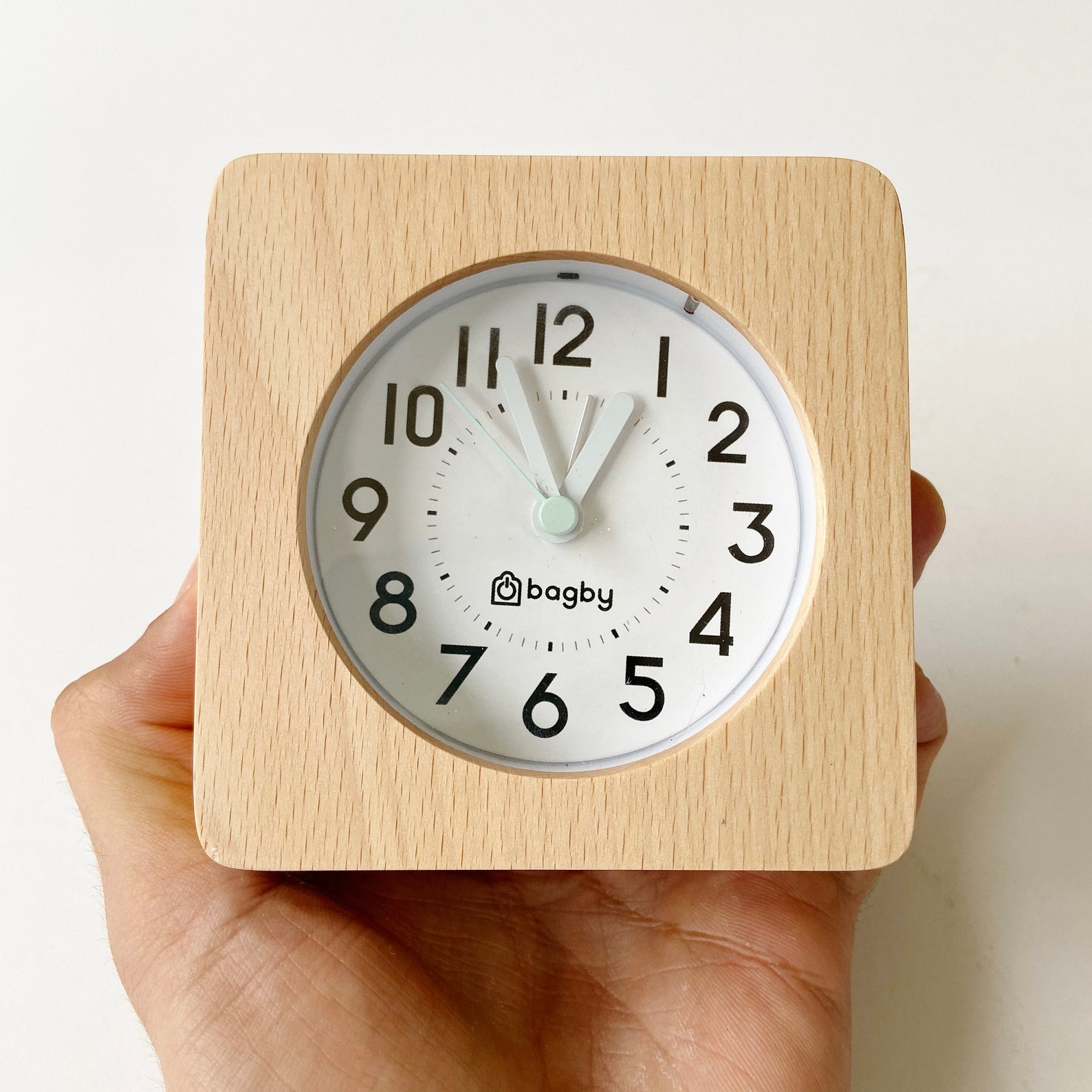 Farmhouse Design Analog Alarm Clock Silent Alarm Clock Real Etsy