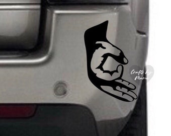 You looked funny car decal