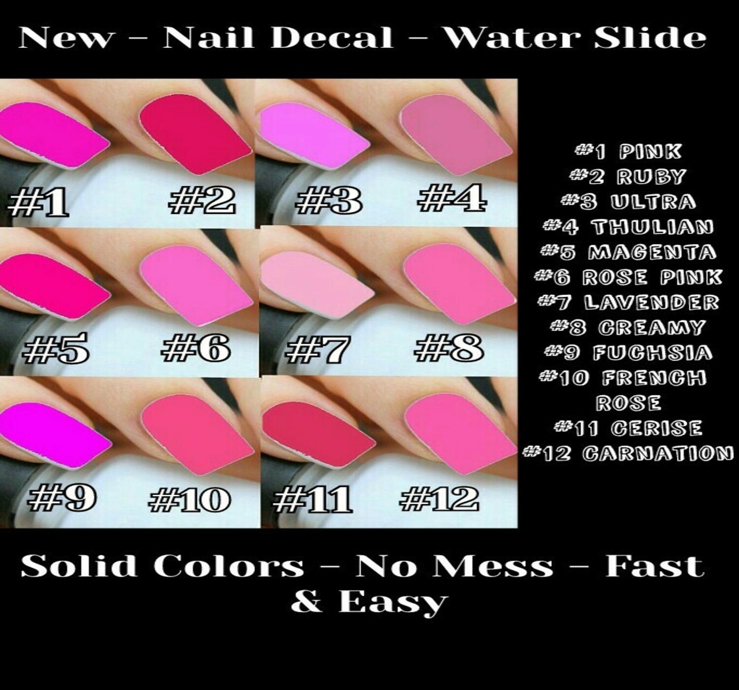 Press On Nail Stickers Full Nail Wraps Gel Nail Decals Pink Press On Nail Stickers Full Nail Wraps Gel Nail Decals Pink