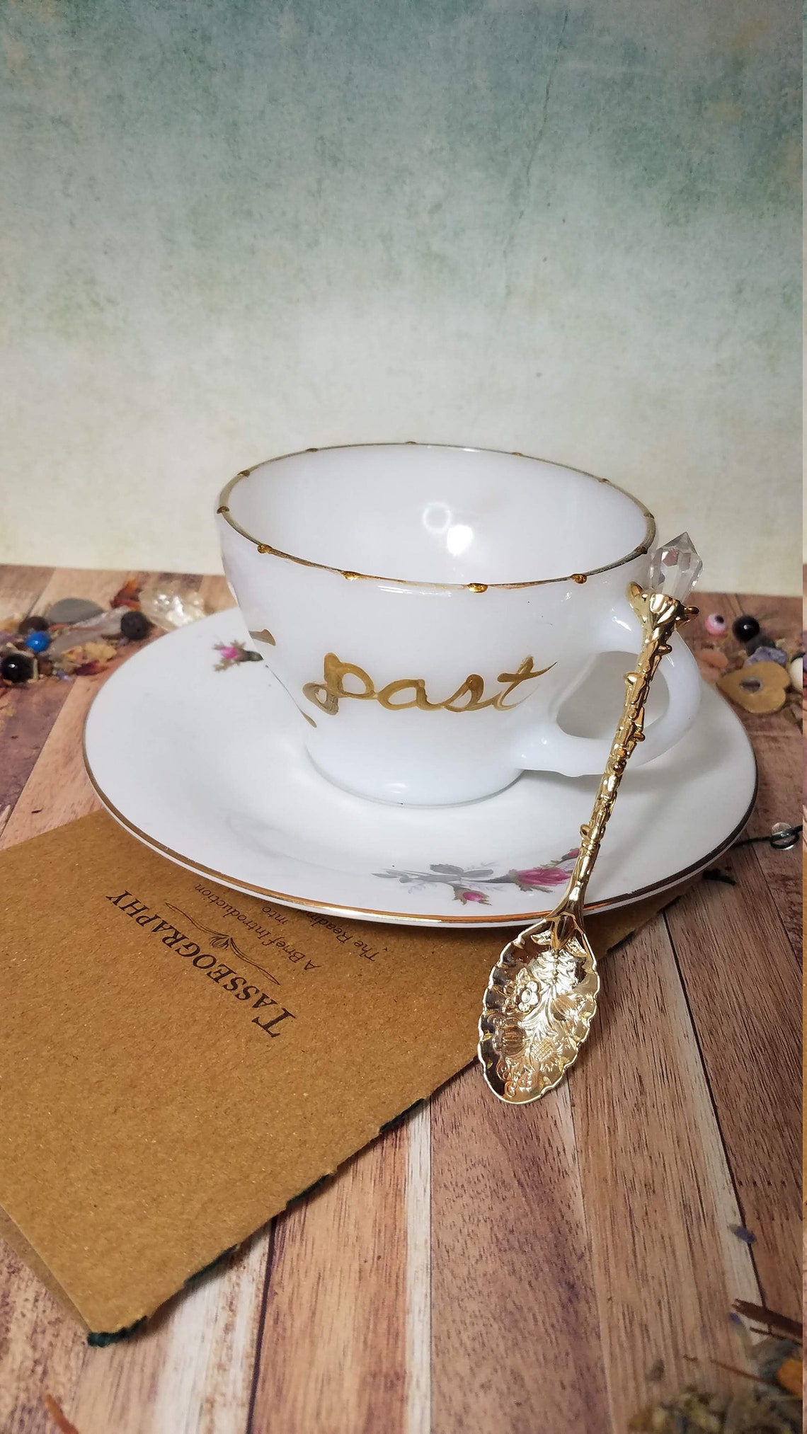 Fortune Telling Tea Cup Set Tea Leaf Reading Set with cup Etsy