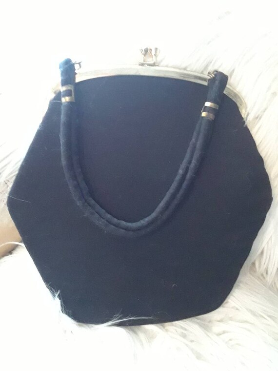 needle point sequin momento hand bag purse rare 1… - image 4