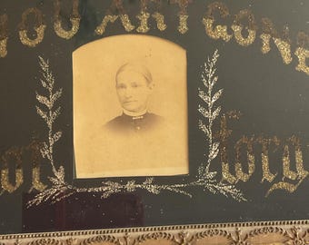 momento mori Victorian photo and glitter font