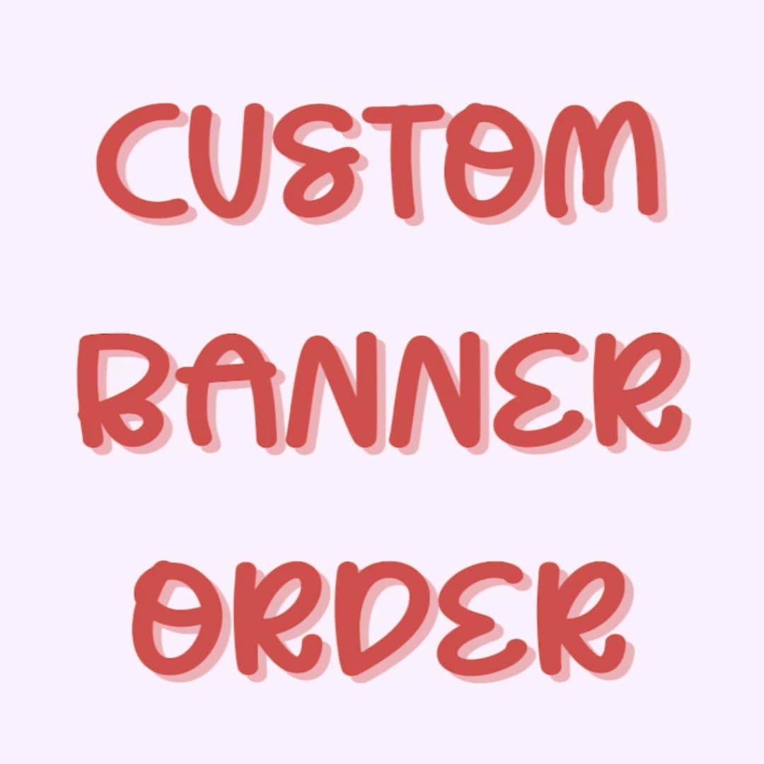 Custom Painted Banner - Etsy