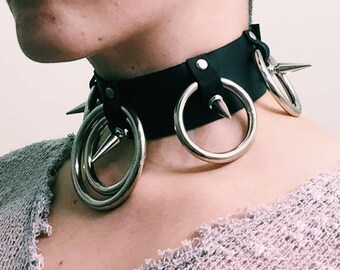 Cuello de gargantilla de cuero Fido hecho a la orden