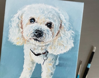 Dog oil portrait, Canvas pet portrait, Unique dog portrait, Dog canvas portrait, Dog oil memory, Custom dog portrait, Realistic dog portrait