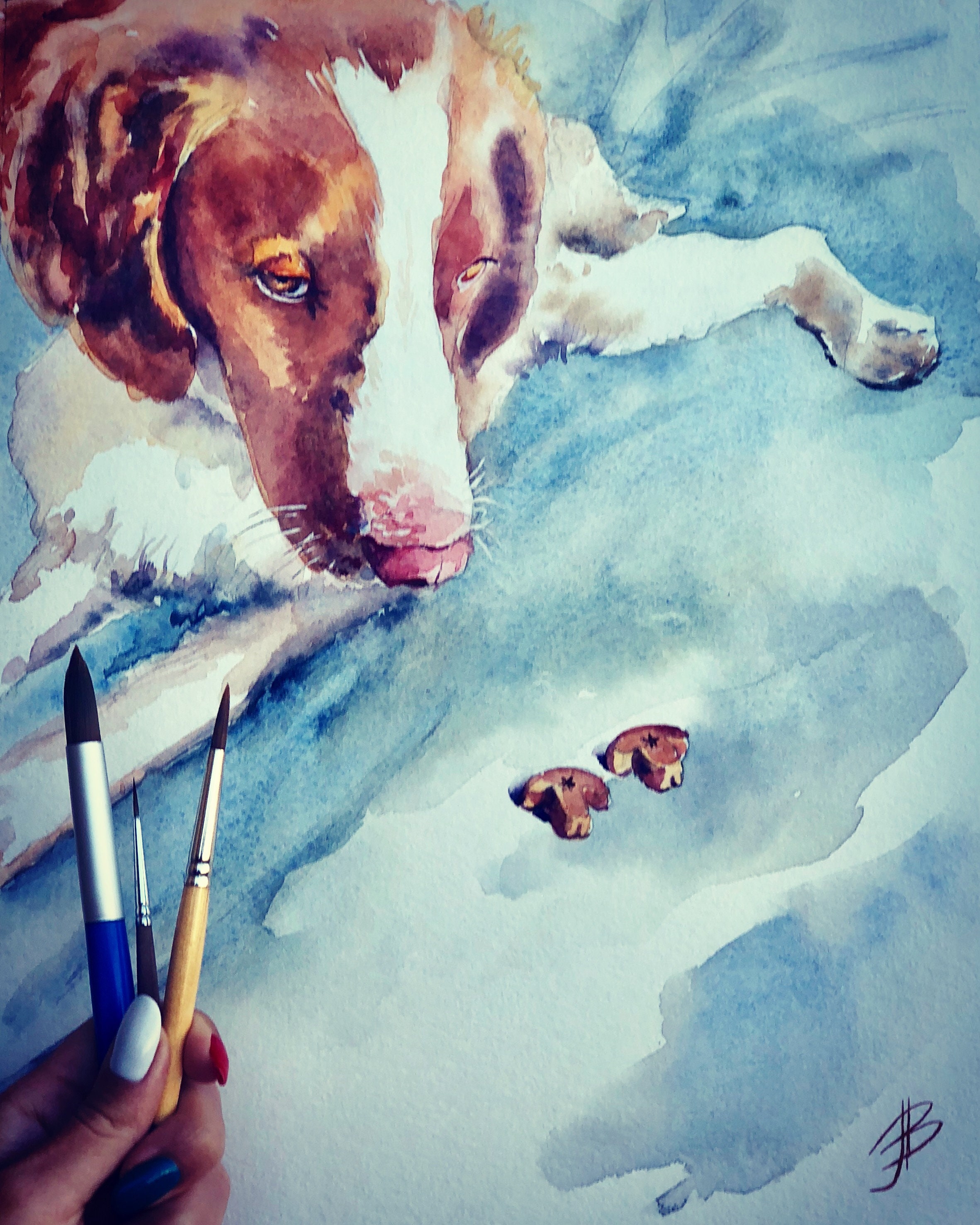 Weihnachten Geschenk Hund Erinnerung Haustier Portrait Hund Etsy