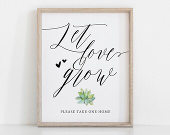 Let Love Grow Sign Etsy