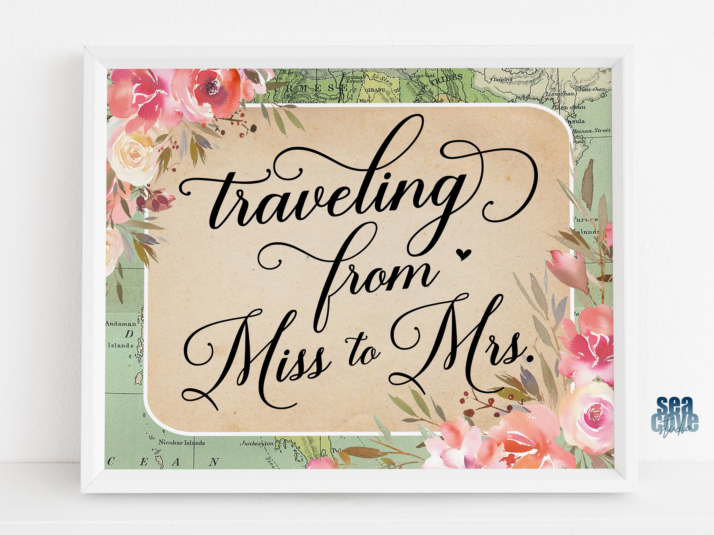 Travel Theme Bridal Shower Traveling From Miss to Mrs Bridal Etsy