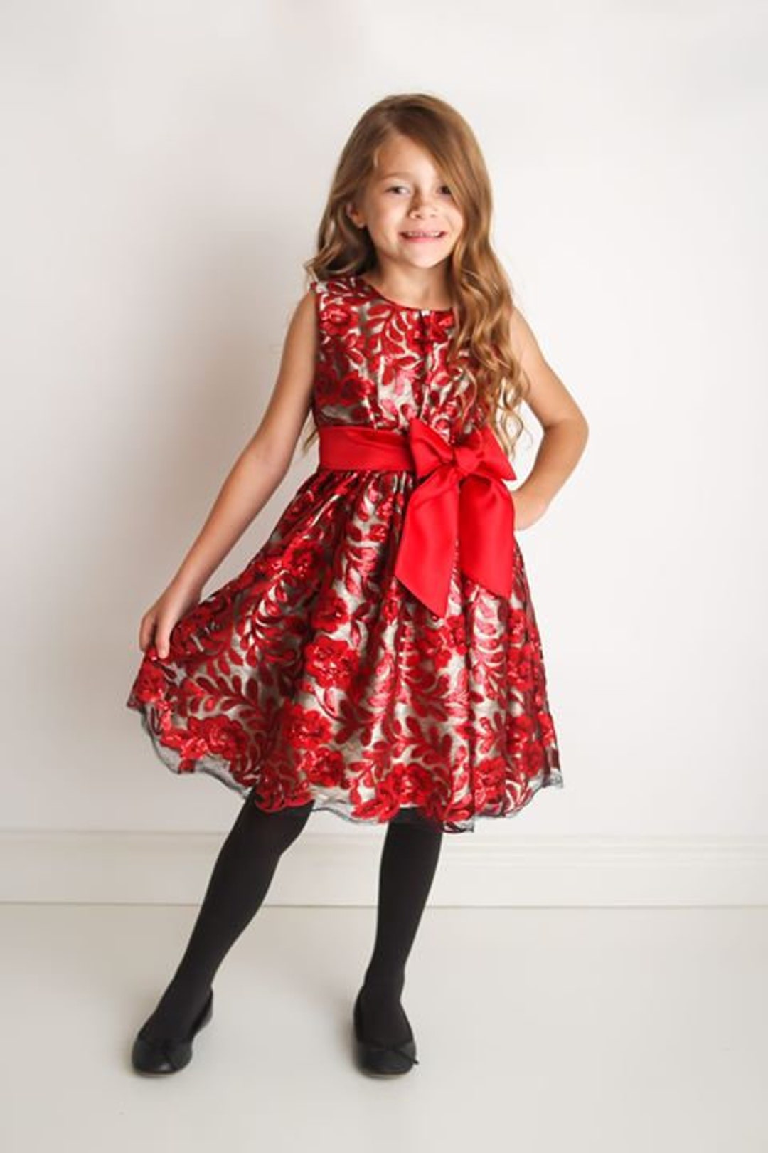 Red Party Dress, Baby Girl Red Dress, Special Occasion Dress Girl, Girl