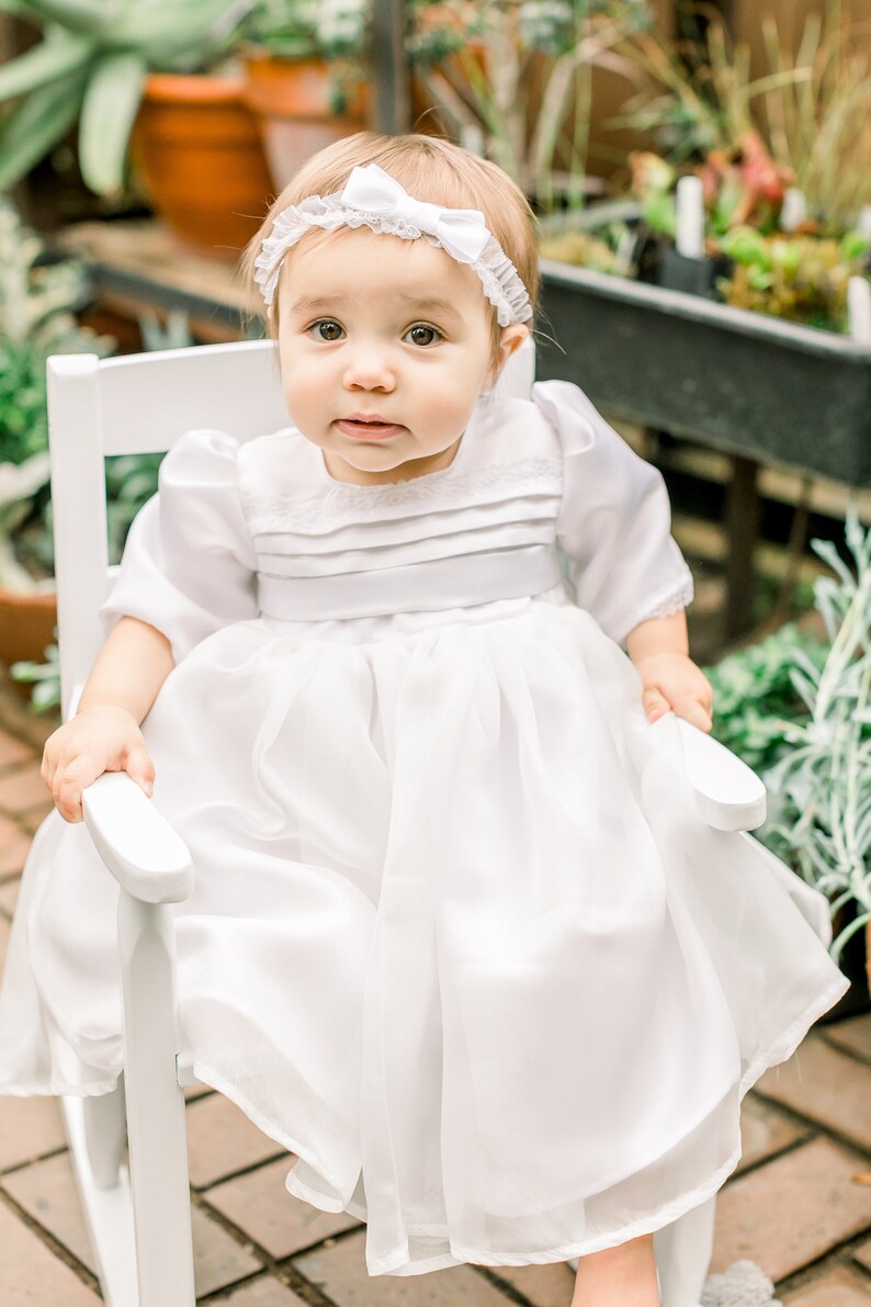 white christening gown