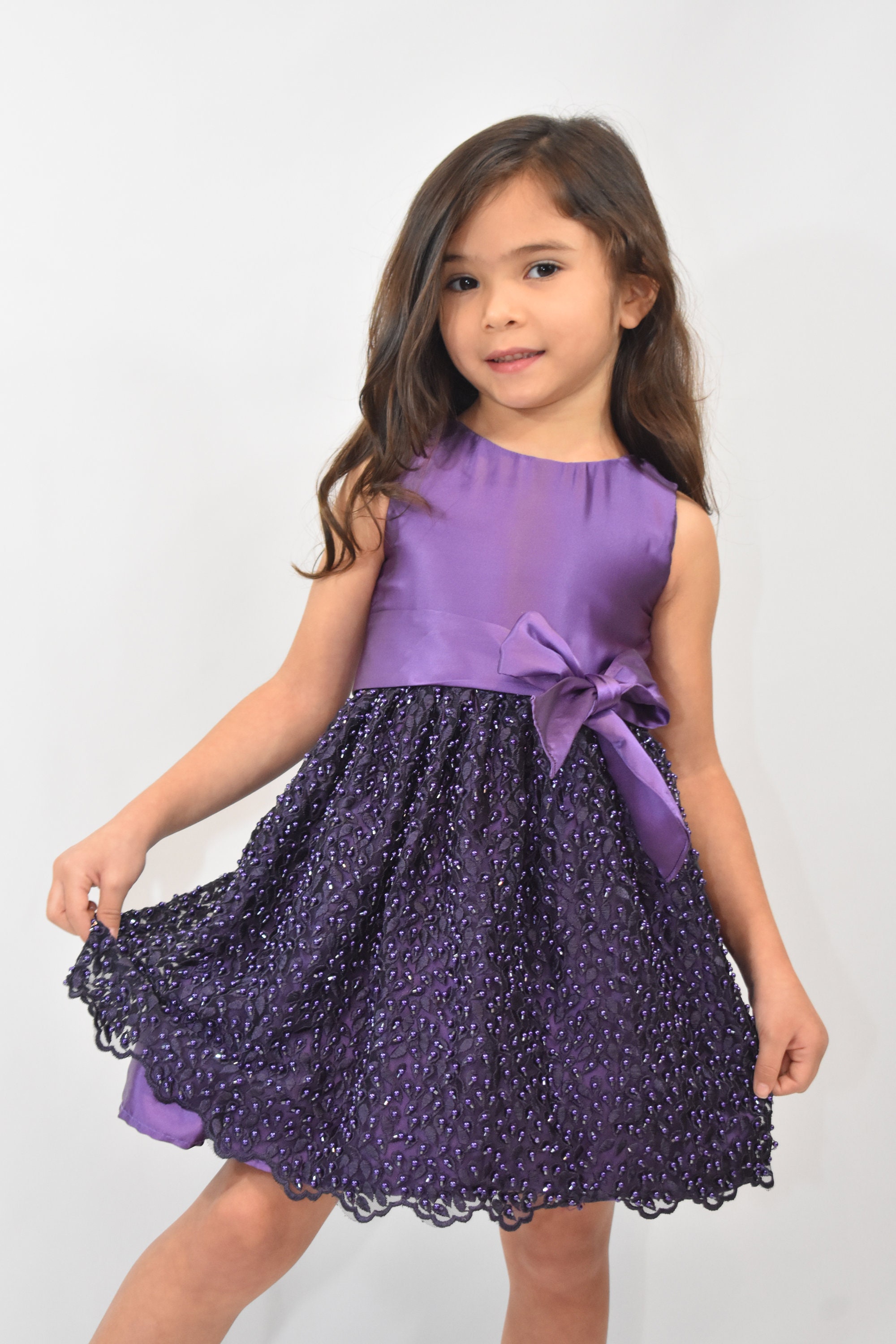 girls purple dress