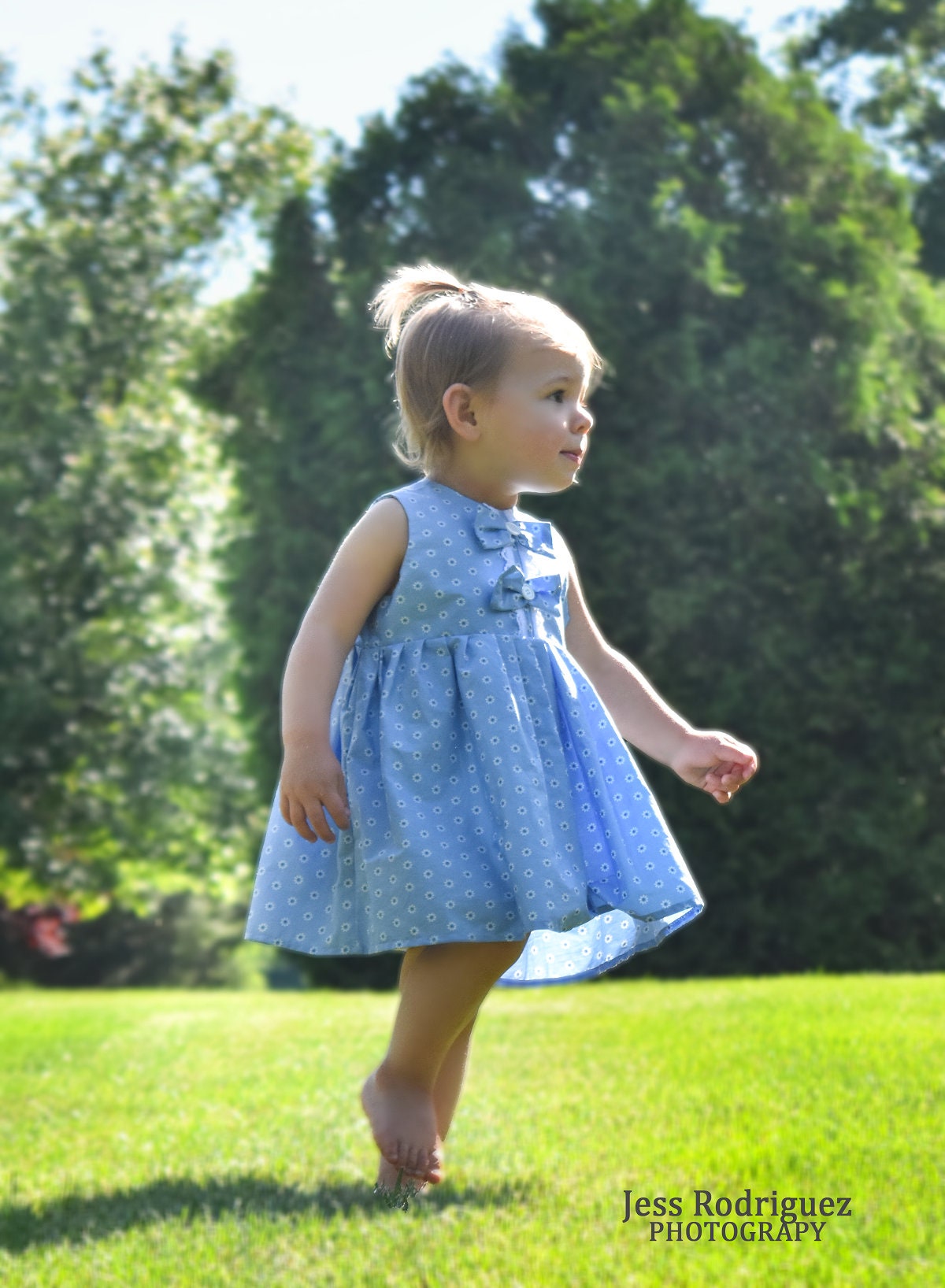 Baby girl blue dress deals