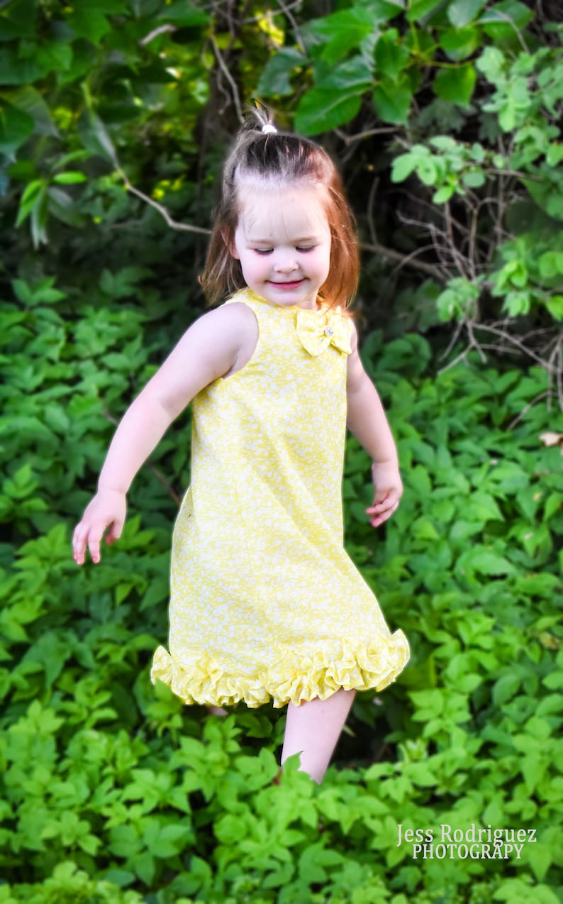 Yellow Ruffle Dress Baby Girl Dress Special Occasion Yellow Etsy