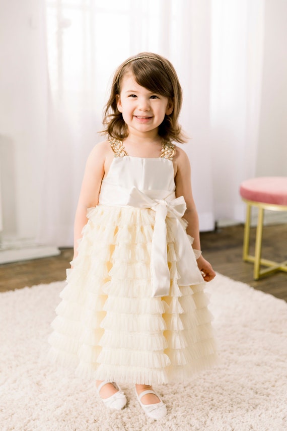 ivory little girl dress