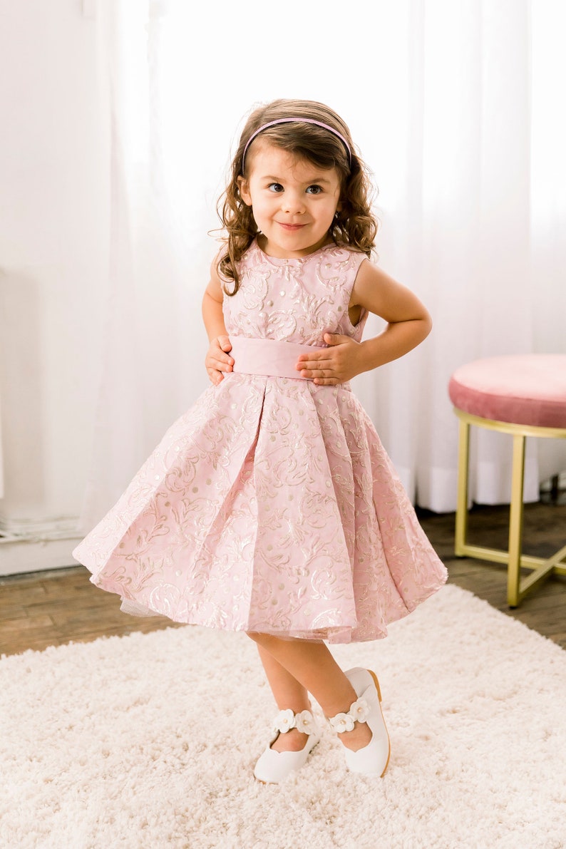 Soft Pink Short Dress Little Girls Party Dress Girls Formal - Etsy