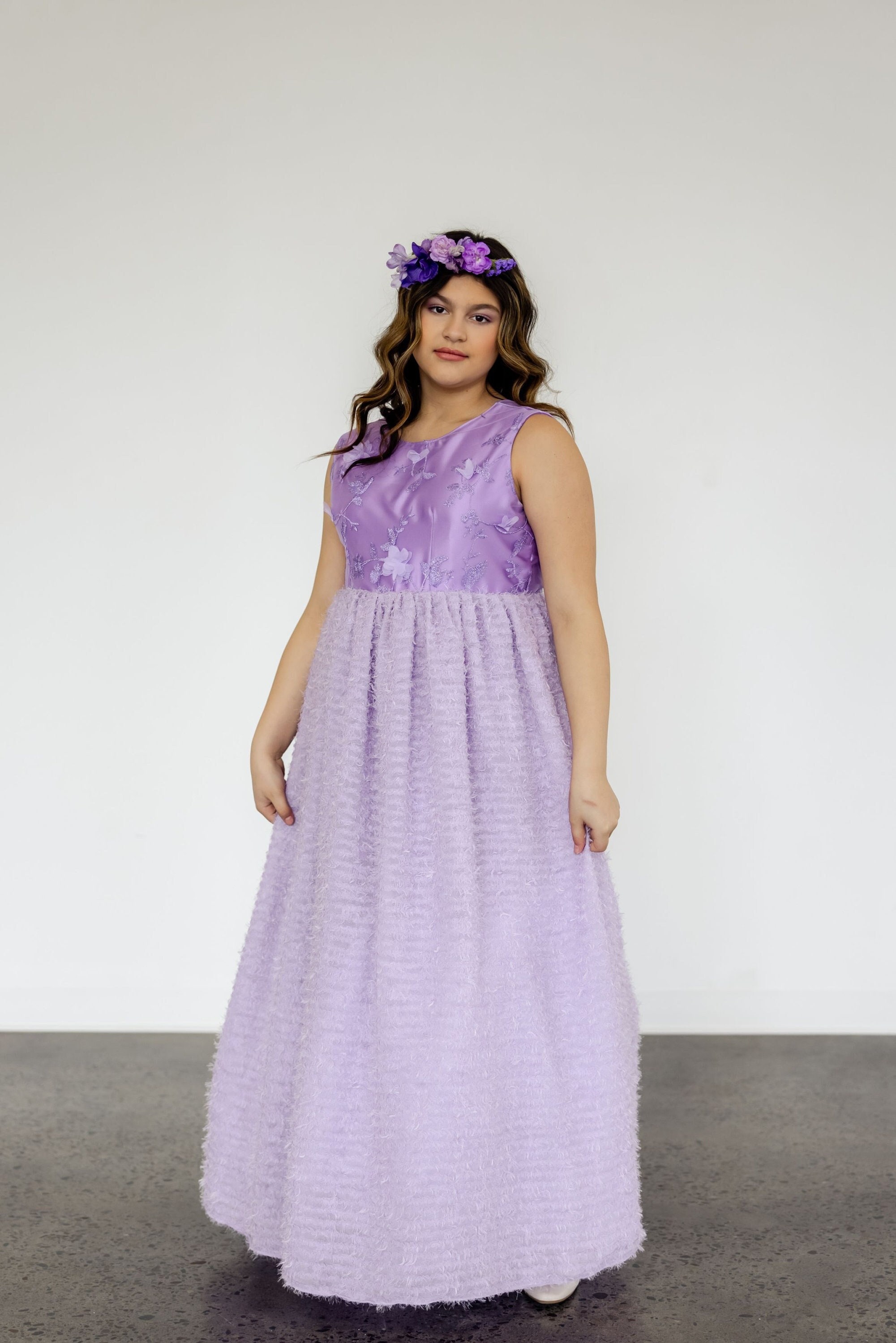 Plus size hotsell lavender dress