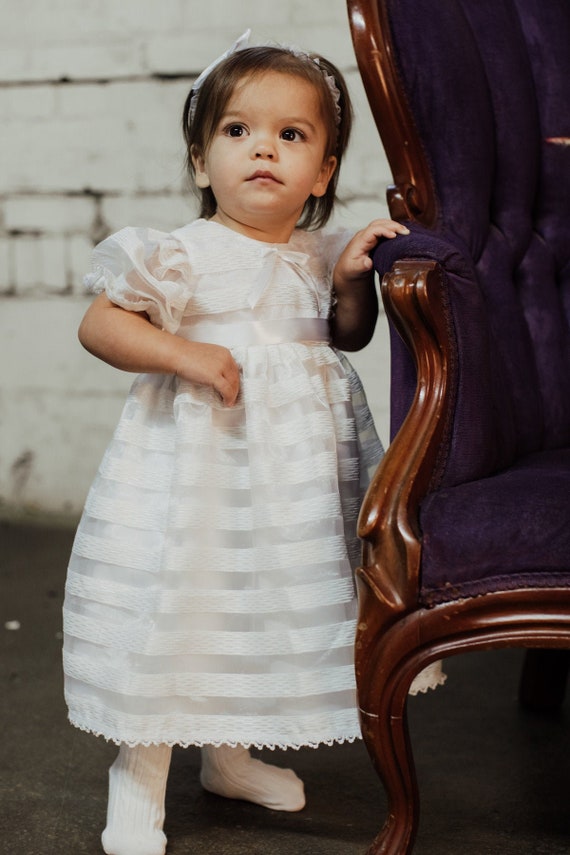 Buy Christening Gown, Slip & Bonnet, Small Online in India - Etsy