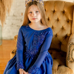 Children's Sapphire Dress For Any Special Occasion image 3
