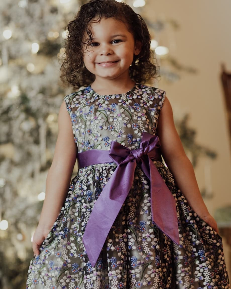 Purple Flower Girl Birthday Dress Gift for Girl Flower Girl Etsy