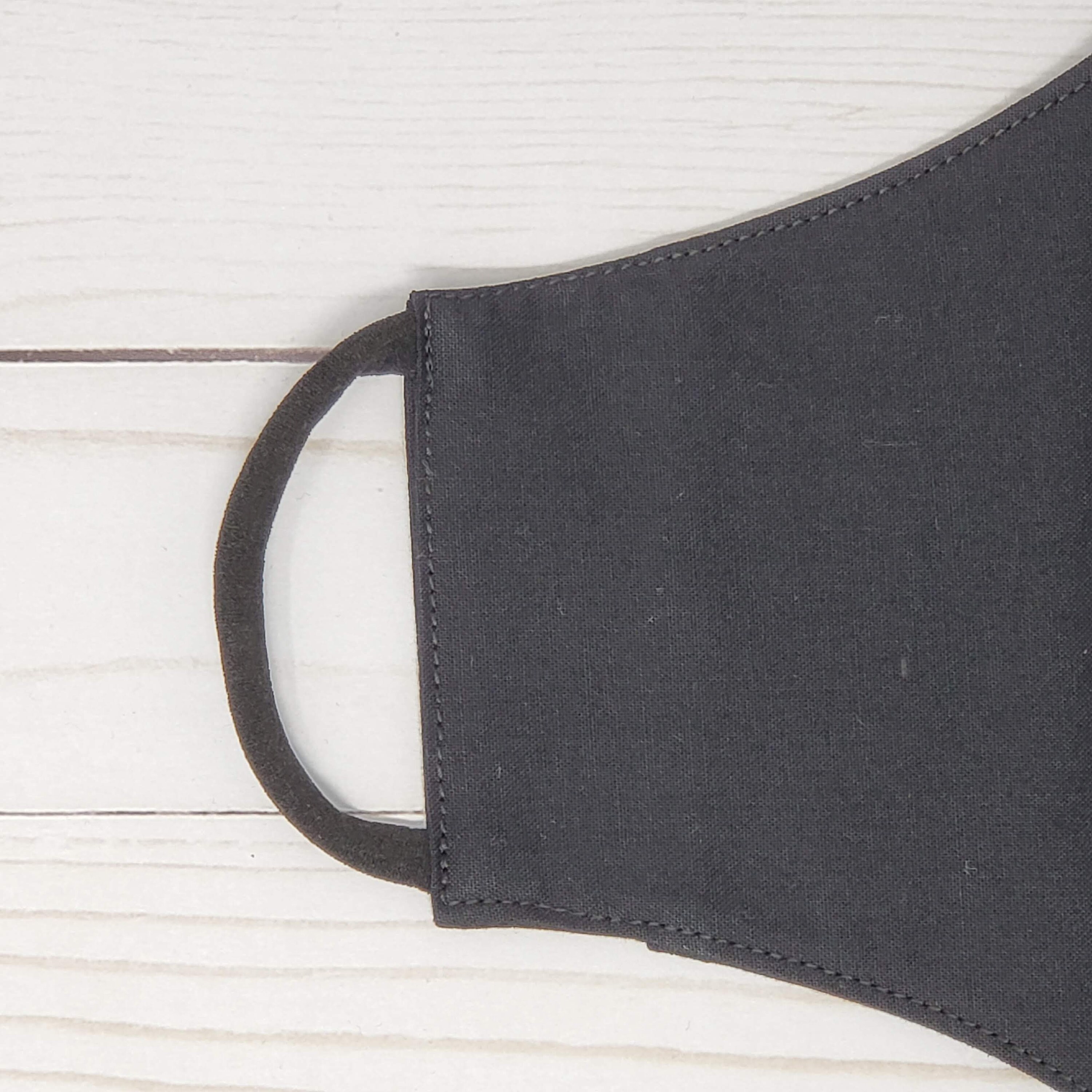 Black Face Mask Face Cover Reusable Cotton Mask Triple Etsy