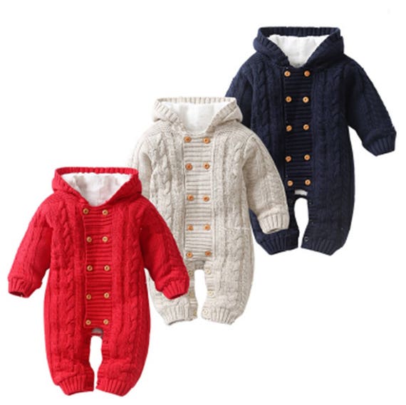 winter rompers baby girl